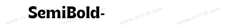 极影毁片荧圆 SemiBold字体转换